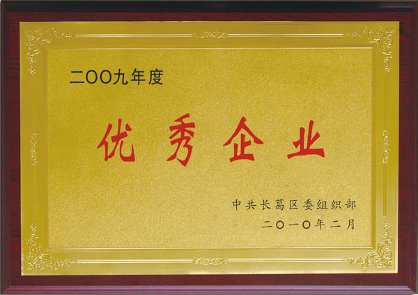 2009年度優(yōu)秀企業(yè)